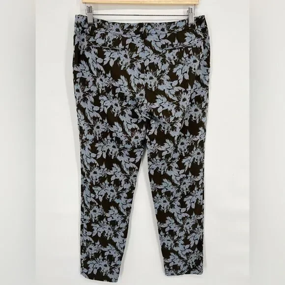 NWT le’s Floral Metallic Trousers Giglio IT 44 (USM/8) - Picture 2 of 9